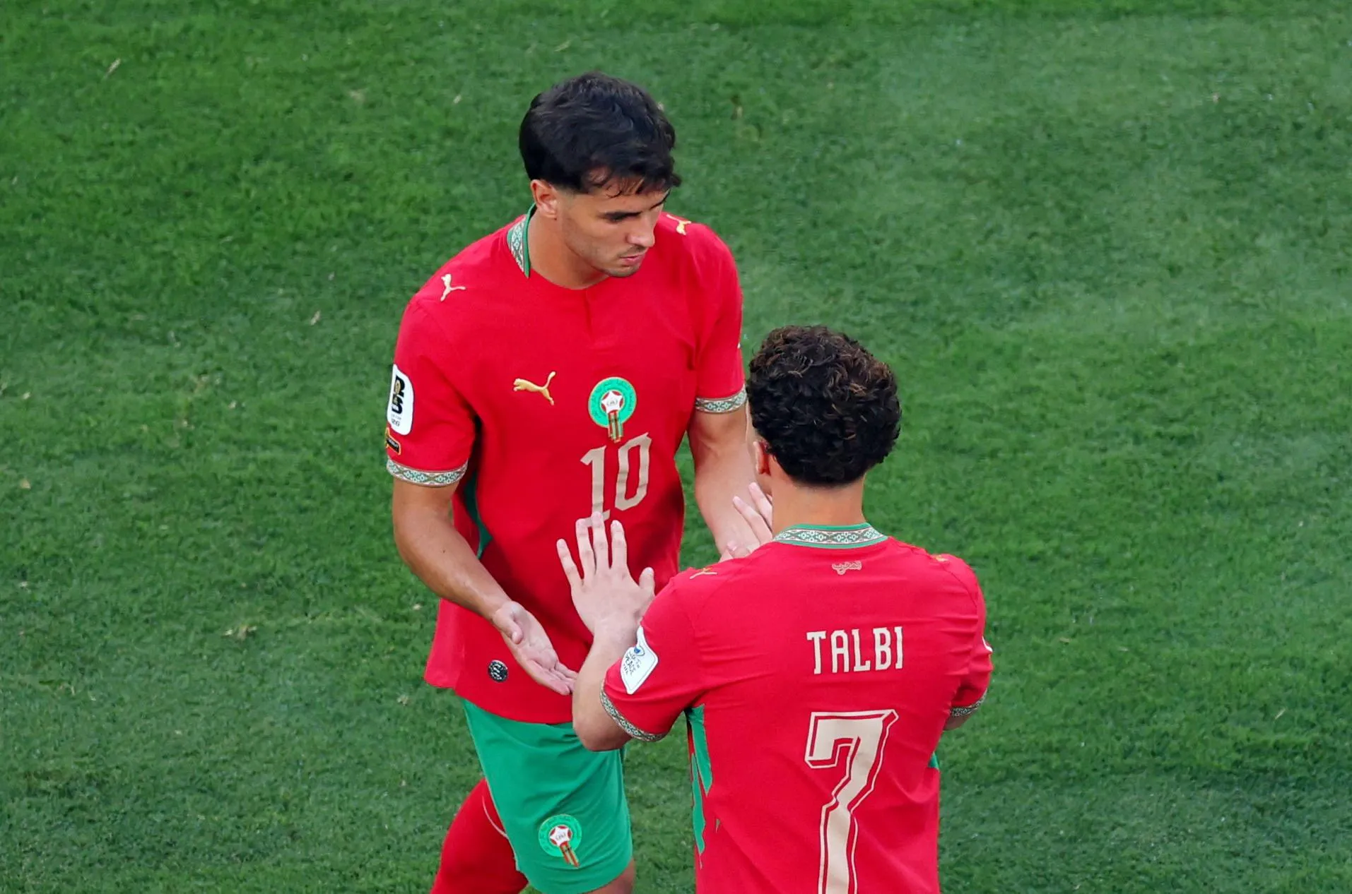 Chemsdine Talbi comes on as a substitute to replace Brahim Diaz.