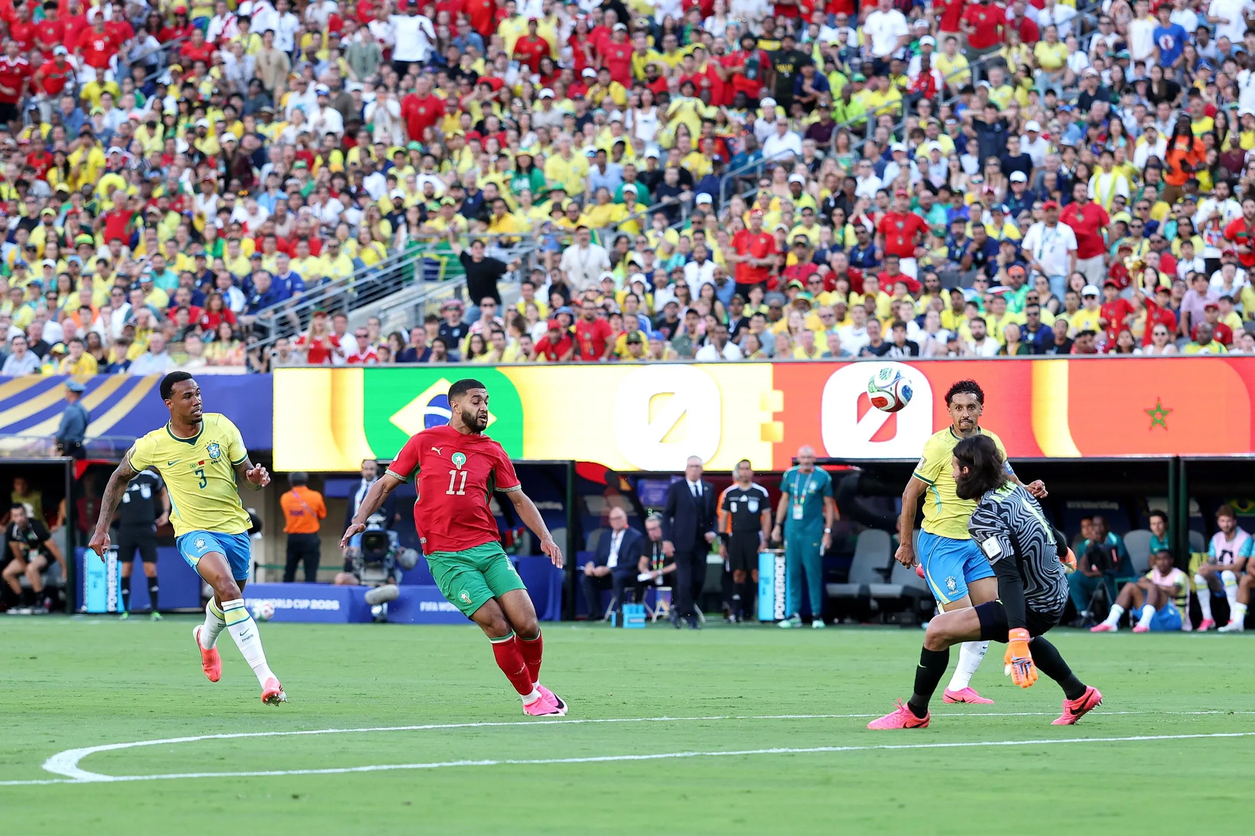 Ismael Saibari opens the scoring for Morocco