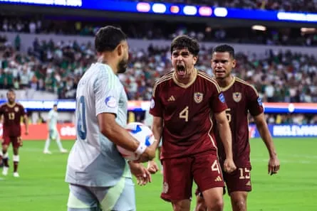 Venezuela’s Jon Aramburu during the 2024 Copa América Venezuela’s Jon Aramburu during the 2024 Copa América