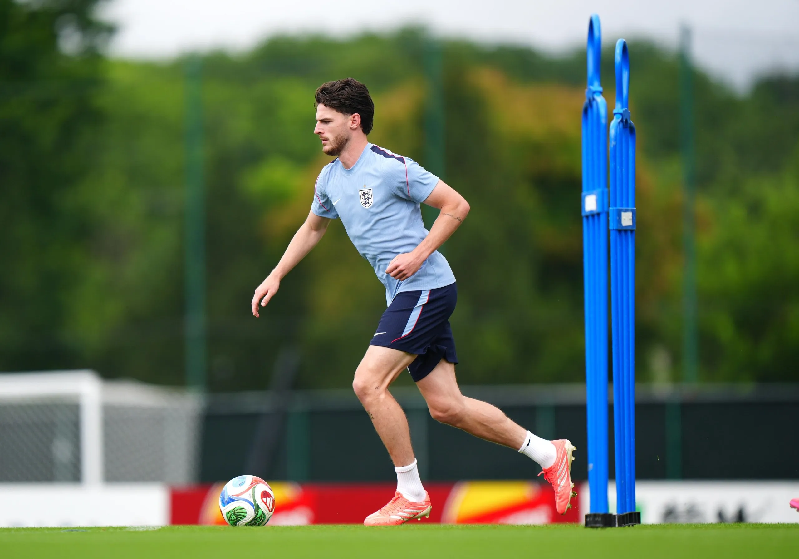 Declan Rice during a training session at Swope Soccer Village