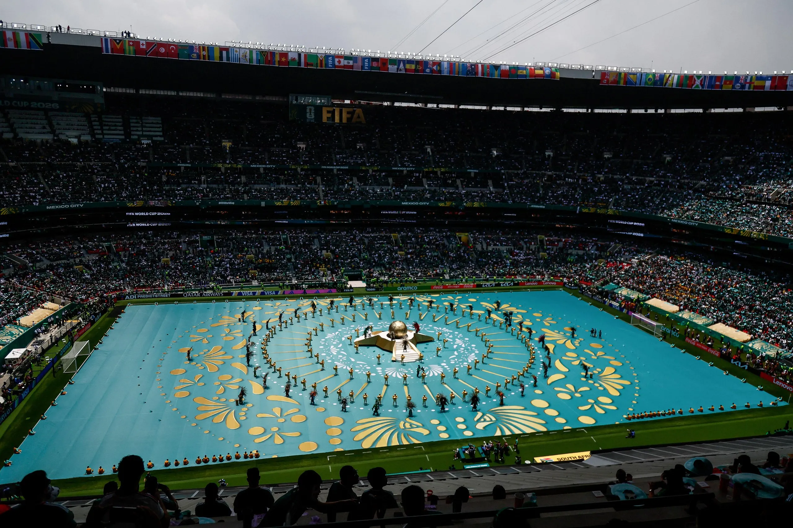 Artists perform during the opening ceremony